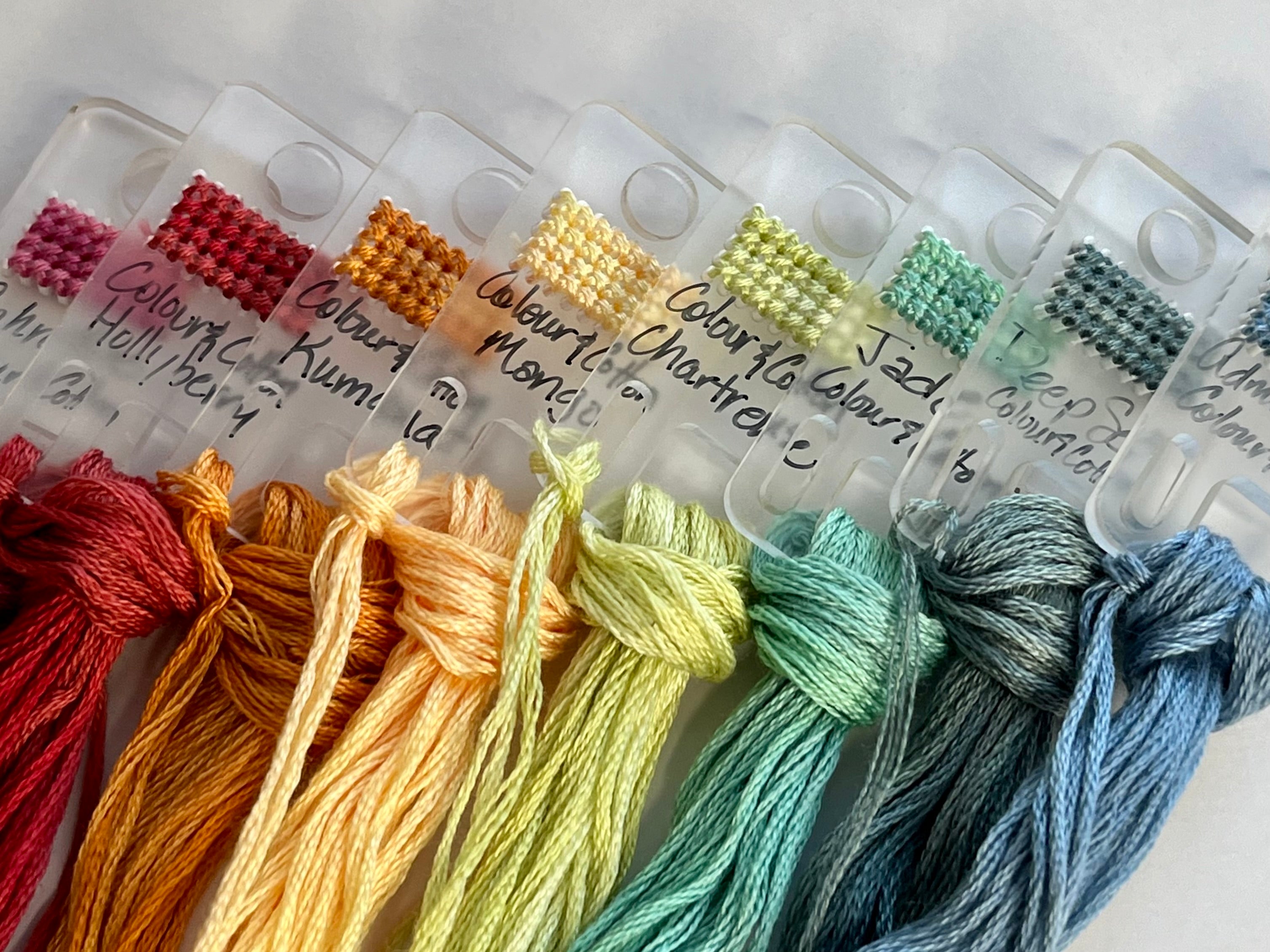 Embroidery Floss Swatch Drops - Stitched Modern