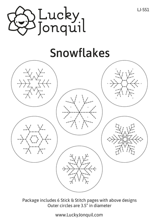 Stick & Stitch Snowflakes