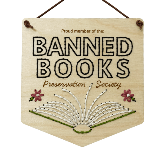 Banned Books Embroidery Kit - Lucky Jonquil - Kit