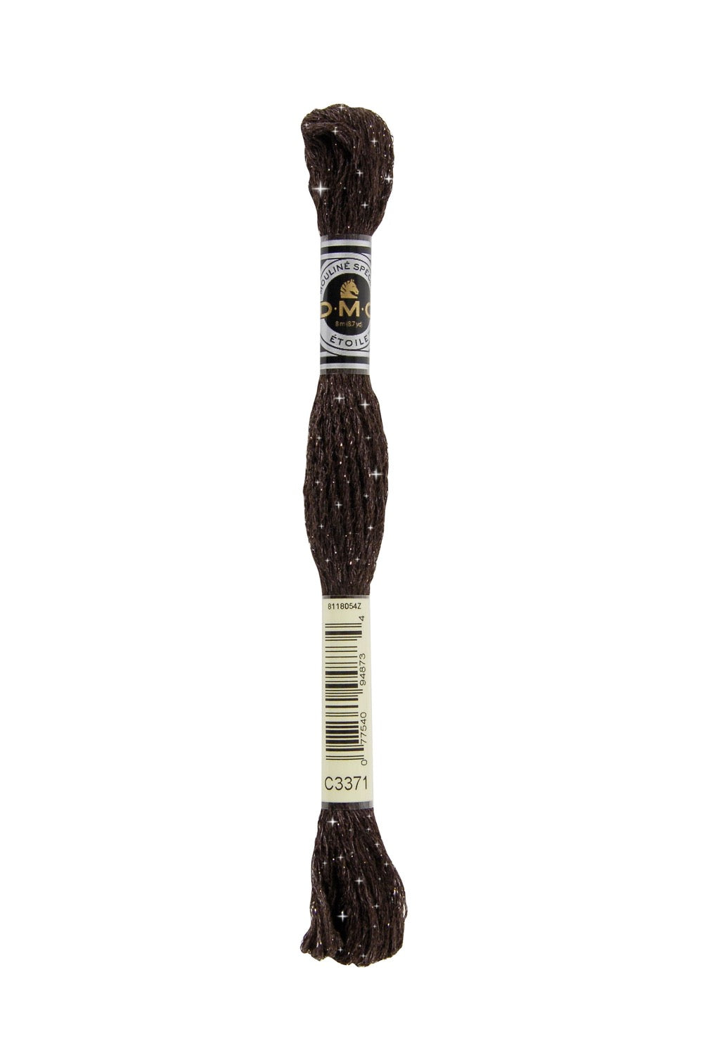 DMC Mouliné Étoile Embroidery Thread C3371 Black Brown