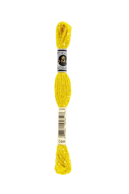 DMC Mouliné Étoile Embroidery Thread C444 Dark Lemon