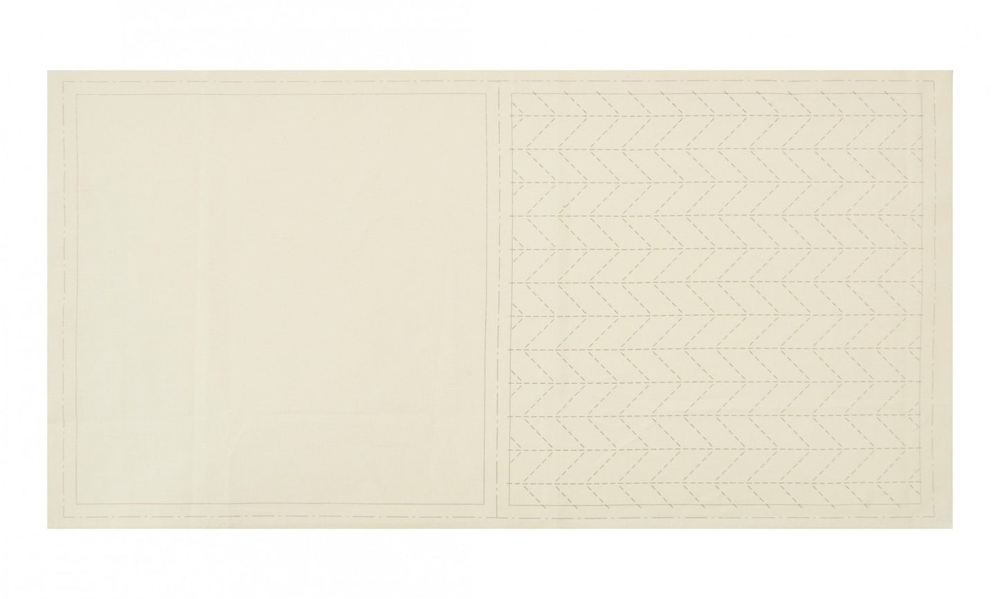 Herringbone Sashiko Cloth, Hidamari by Cosmo