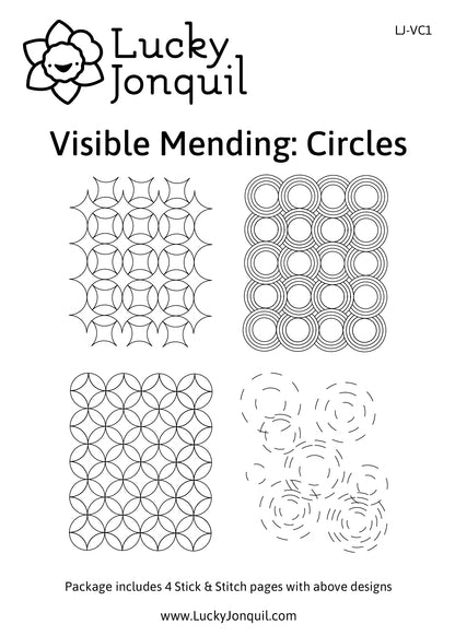 Stick & Stitch Visible Mending - Lucky Jonquil - Pattern