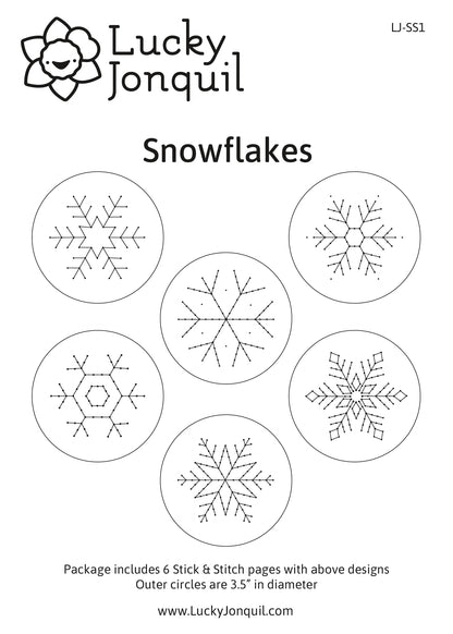 Stick & Stitch Snowflakes - Lucky Jonquil - Pattern