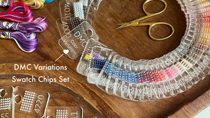 Floss Swatch Chips - DMC Color Variations Set