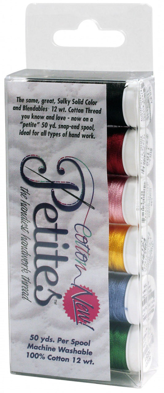 Petites 12wt Cotton Thread 6 Pack Best Selling Colors