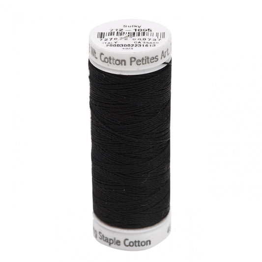 Petites Cotton Thread 1005 2-ply 12wt 50yd Black