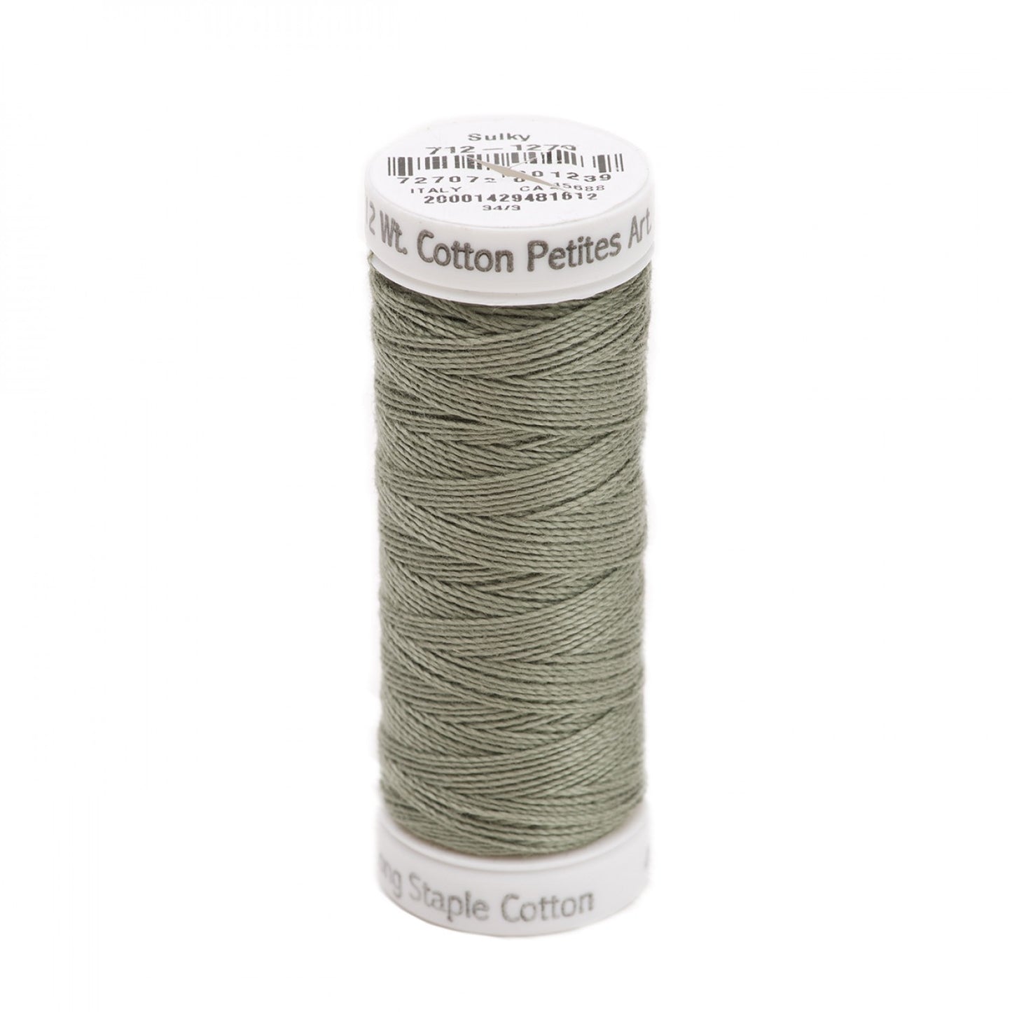 Petites Cotton Thread 1270 2-ply 12wt 50yd Dark Grey Khaki