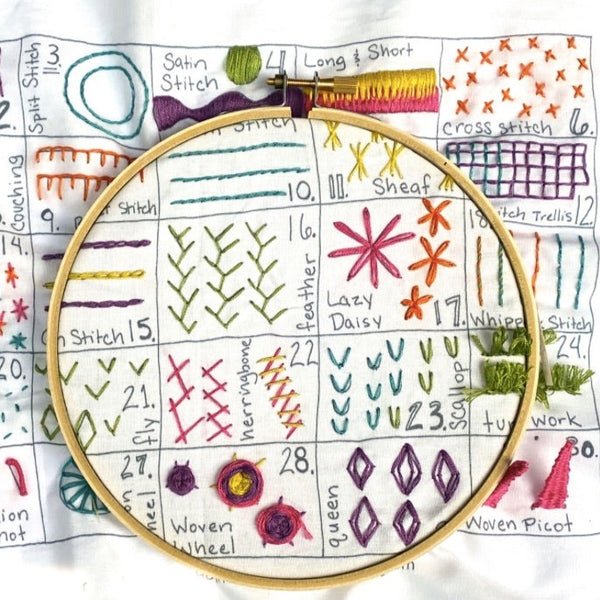 30 Day Sampler Embroidery Kit by Jennifer Jangles
