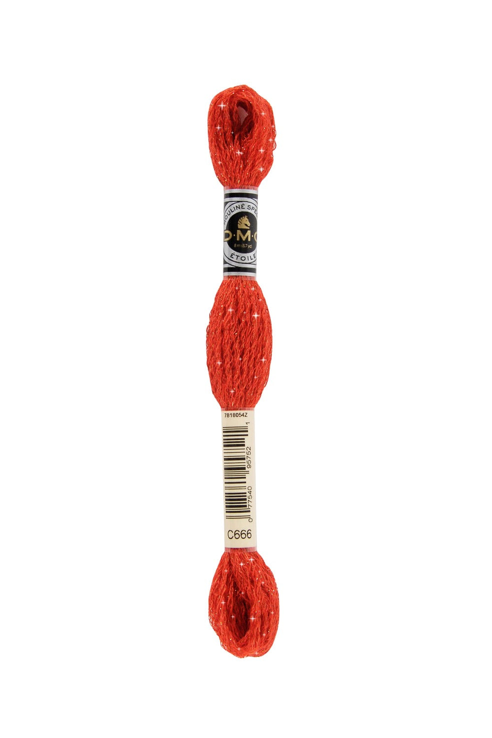 DMC Mouliné Étoile Embroidery Thread C666 Bright Red
