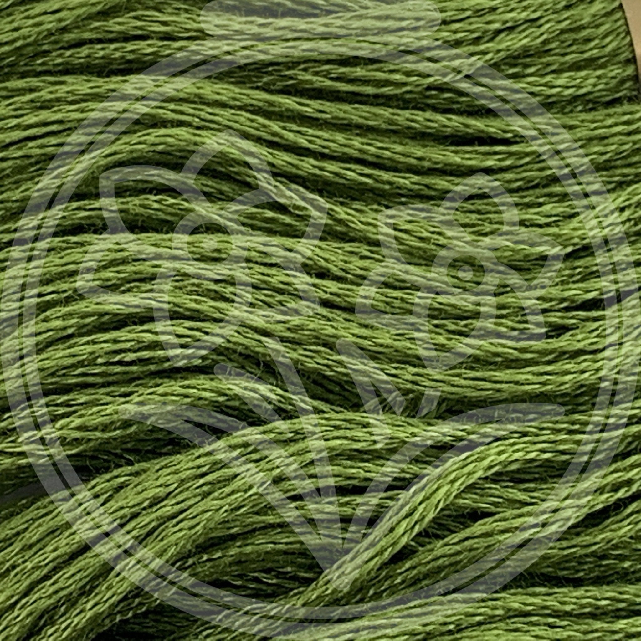 Closeup of multiple skeins, with a logo watermark