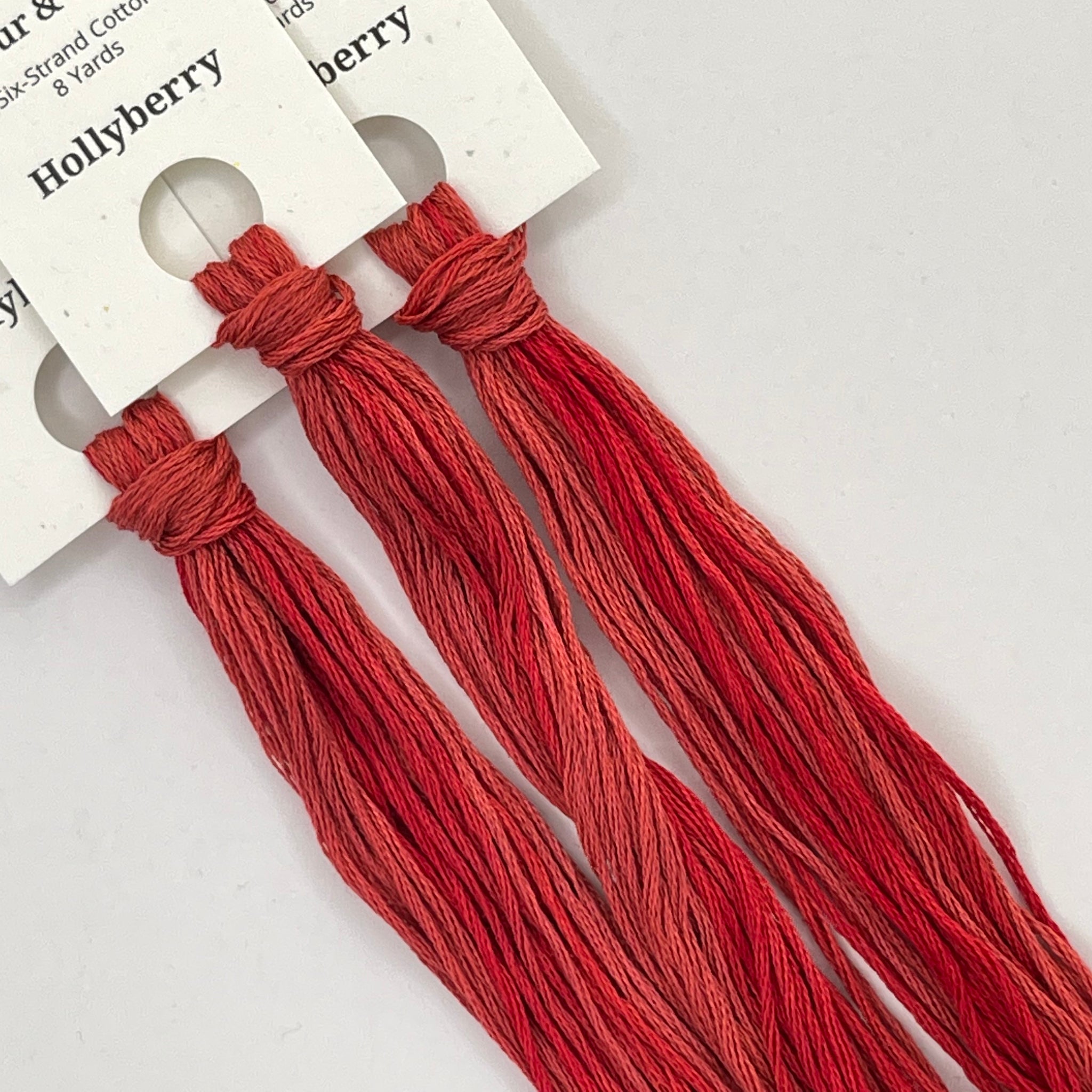 Colour and Cotton Hand Dyed Thread - Hollyberry
