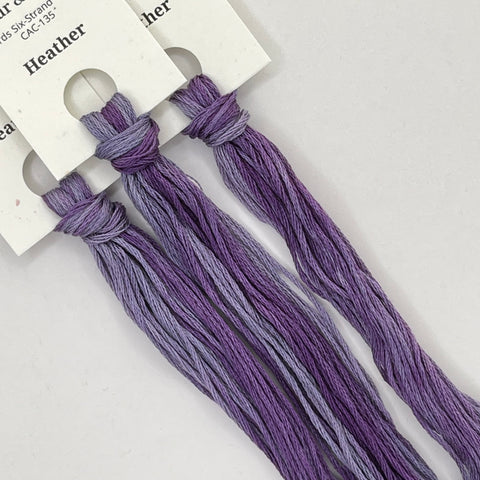 Colour and Cotton Hand Dyed Thread - Heather
