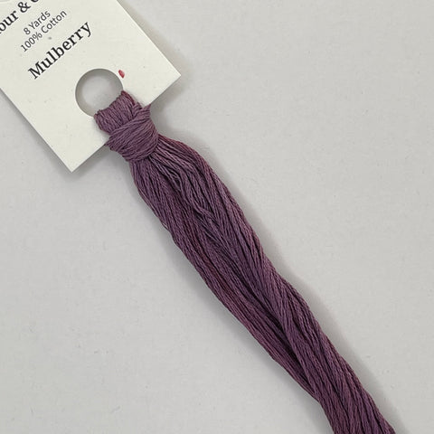 Colour and Cotton Hand Dyed Thread - Mulberry