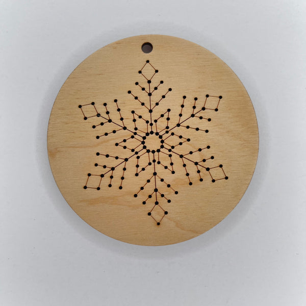 Snowflake Embroidery Ornament Stitch Disks