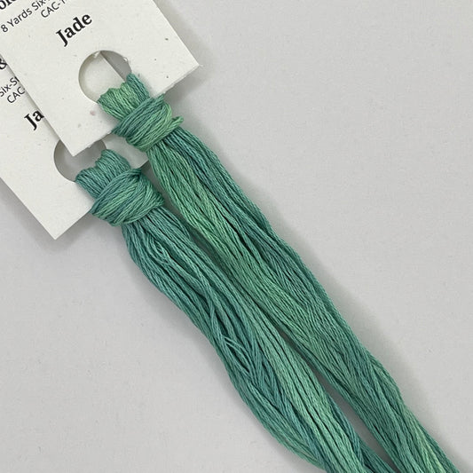 Colour and Cotton Hand Dyed Thread - Jade