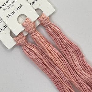 Colour and Cotton Hand Dyed Thread - Light Coral