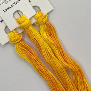Colour and Cotton Hand Dyed Thread - Lemon Tart