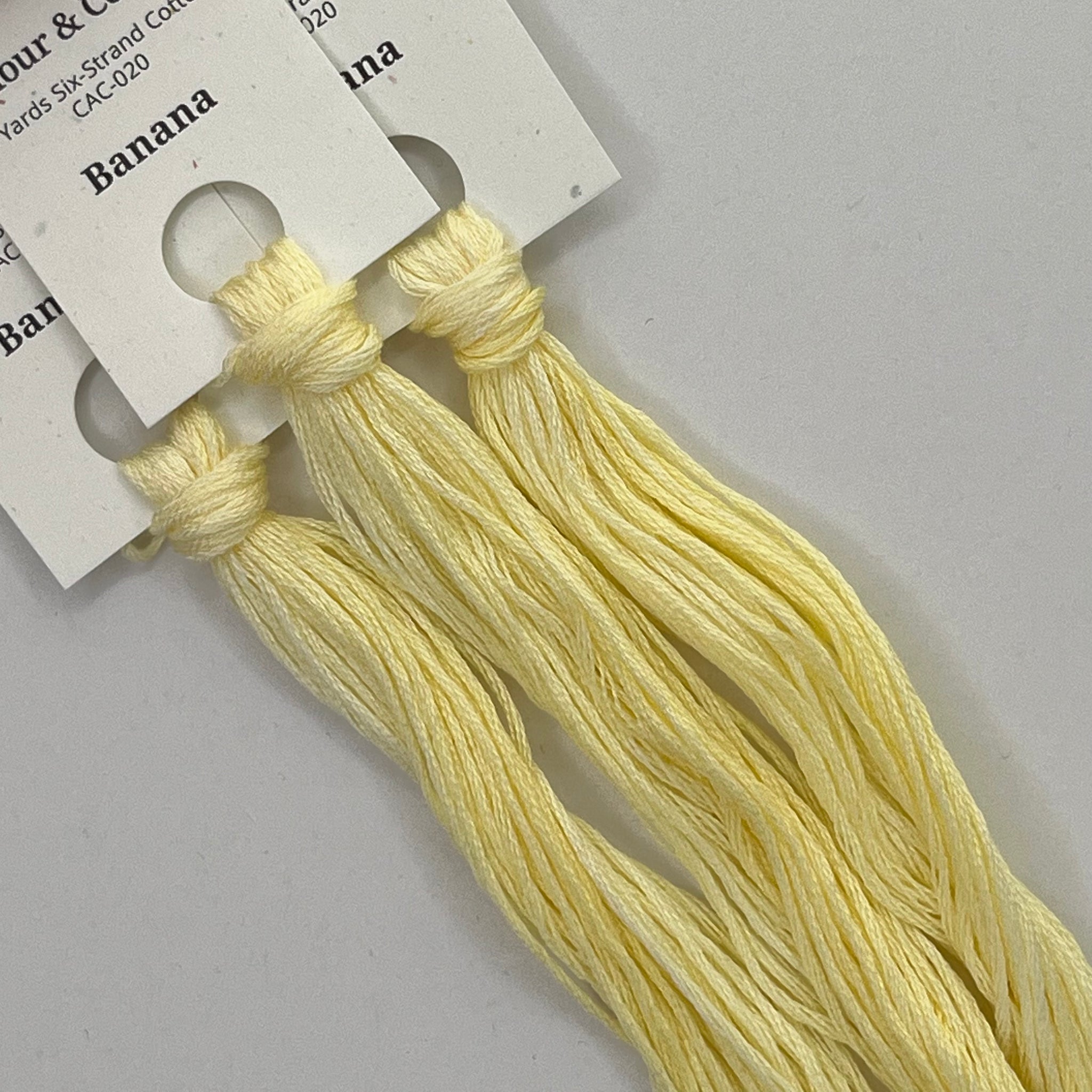 Colour and Cotton Hand Dyed Thread - Banana