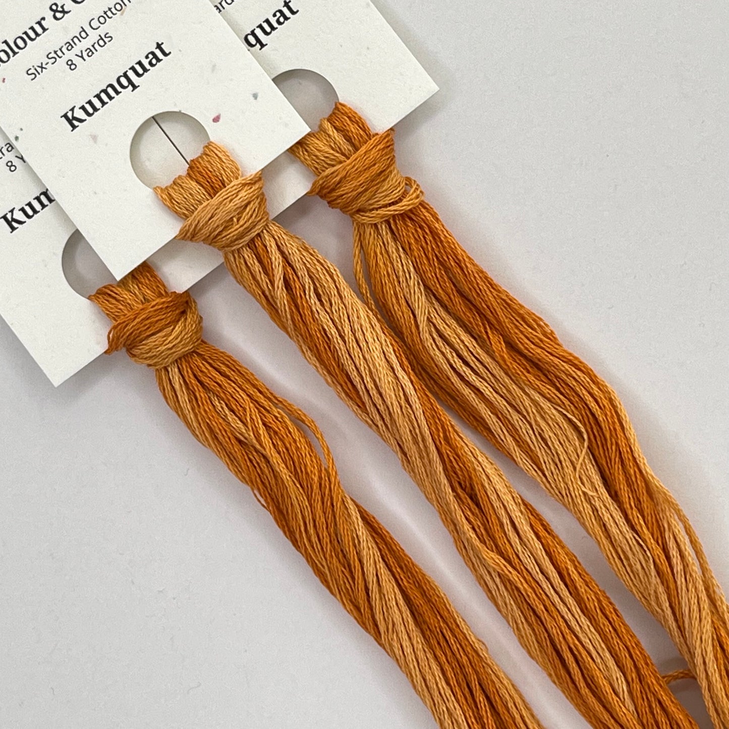 Colour and Cotton Hand Dyed Thread - Kumquat