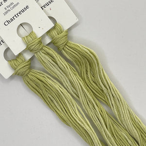 Colour and Cotton Hand Dyed Thread - Chartreuse