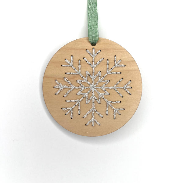 Snowflake Embroidery Ornament Stitch Disks