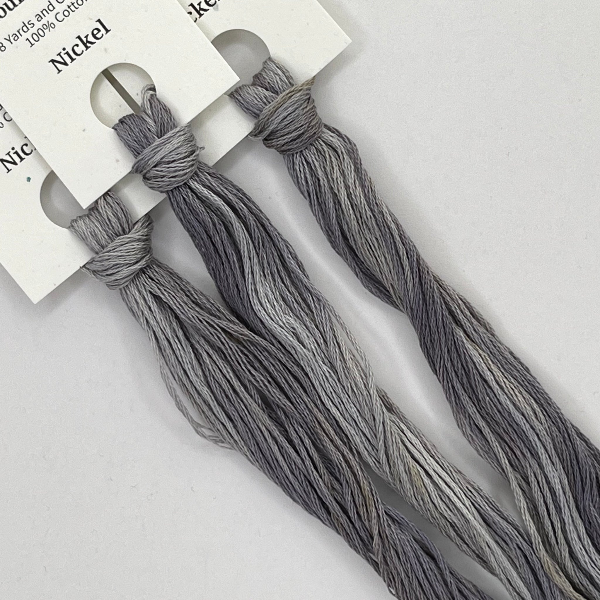 Colour and Cotton Hand Dyed Thread - Nickel