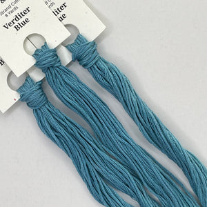 Colour and Cotton Hand Dyed Thread - Verdiver Blue