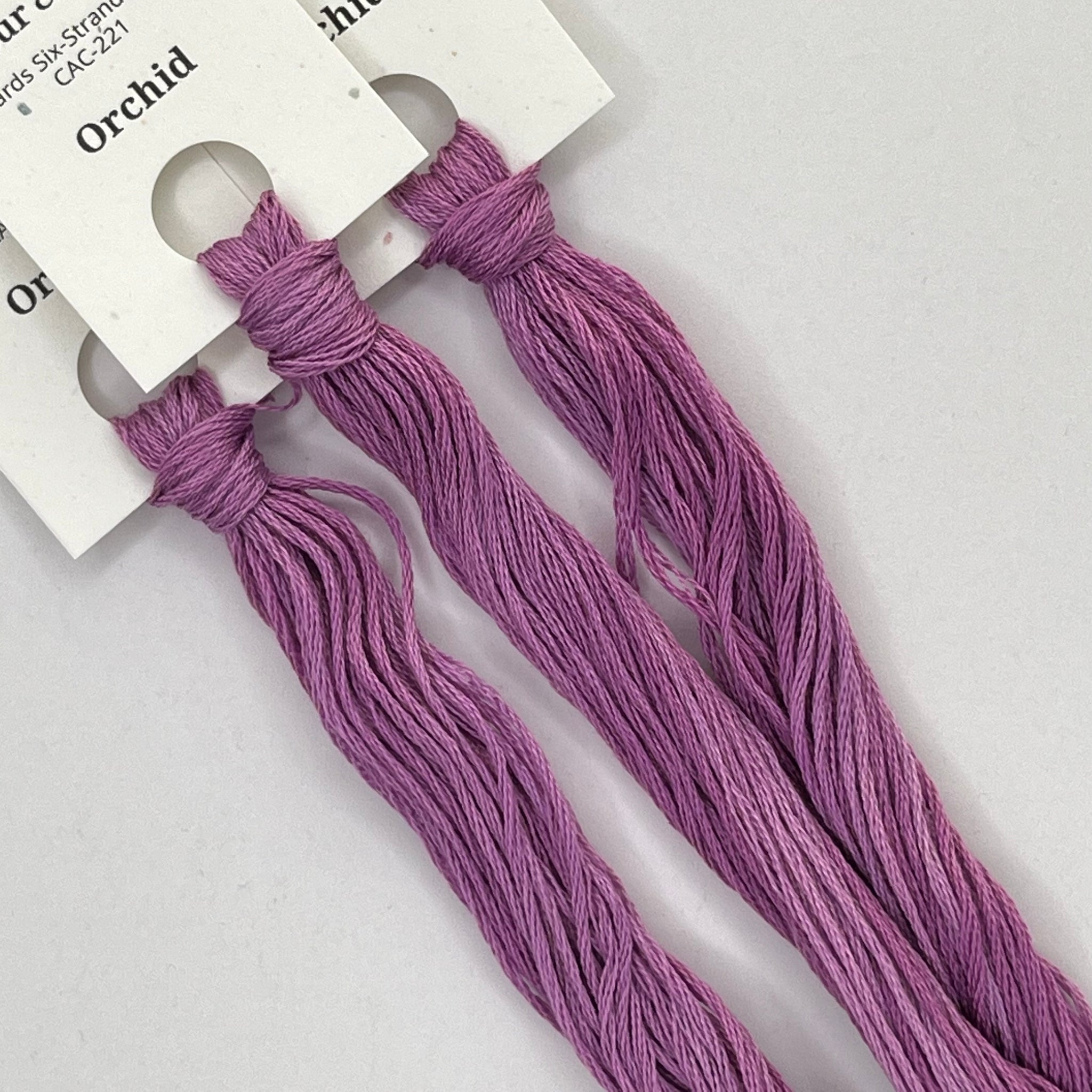 Colour and Cotton Hand Dyed Thread - Orchid