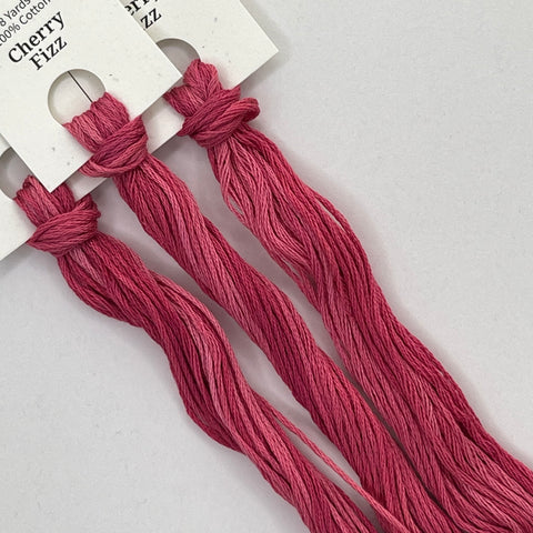 Colour and Cotton Hand Dyed Thread - Cherry Fizz