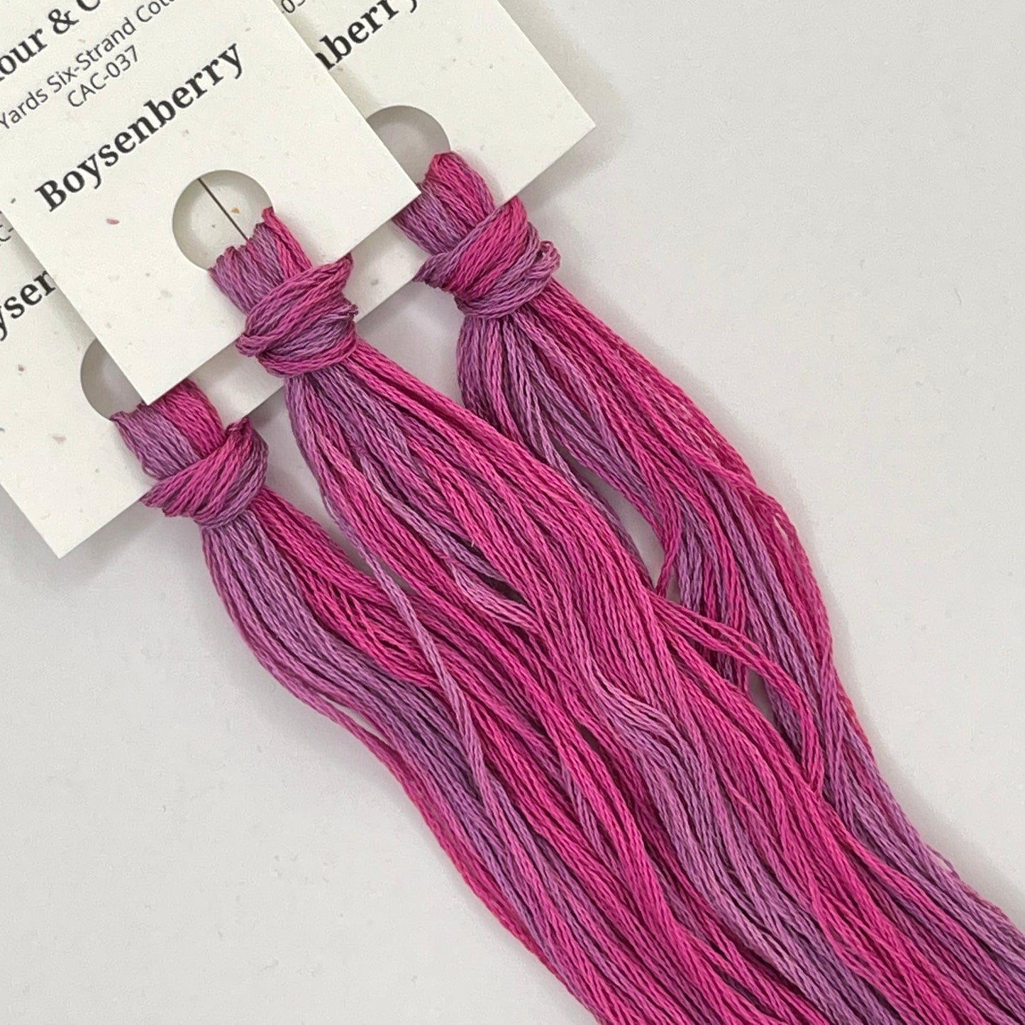 Colour and Cotton Hand Dyed Thread - Boysenberry