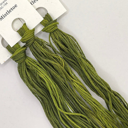 Colour and Cotton Hand Dyed Thread - Mistletoe